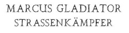 Marcus Gladiator 02 - Strassenkämpfer
